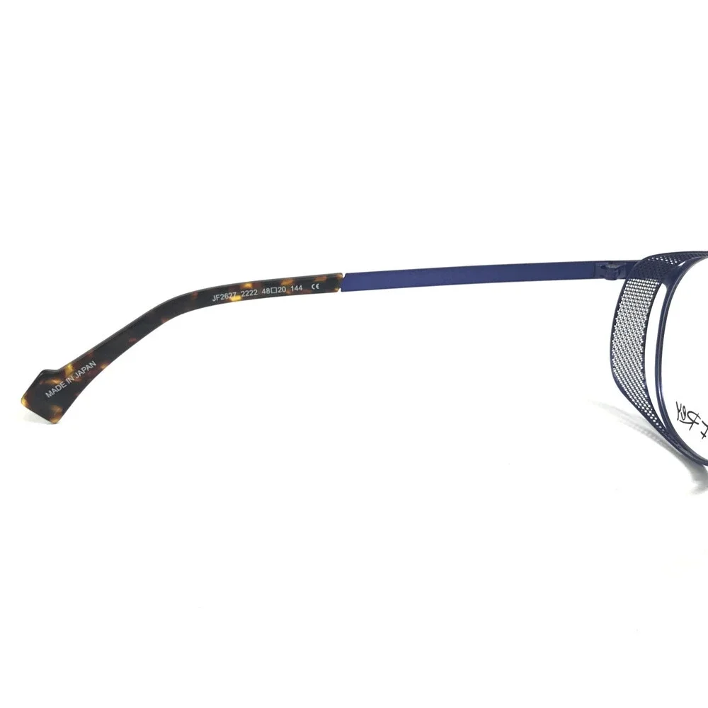 J.F Rey Eyeglasses Frames JF2627 2222 Electric Blue Mesh Side Shields 48-20-144